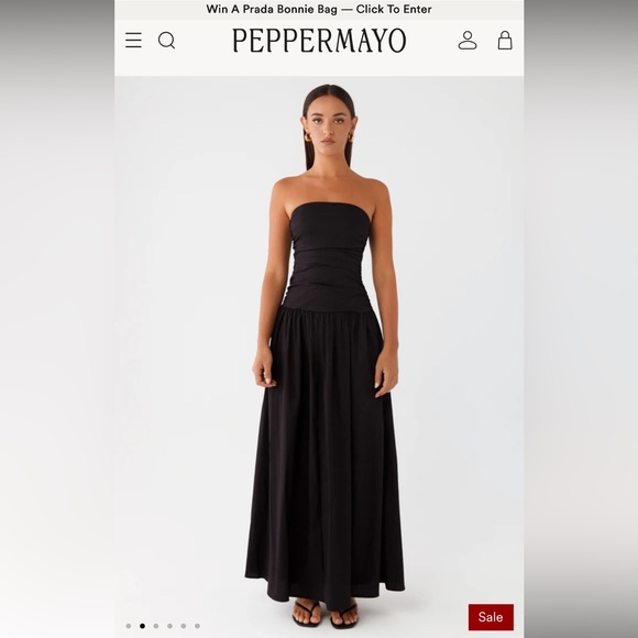 Peppermayo Carmel Maxi Dress - Black - Picture 2 of 7